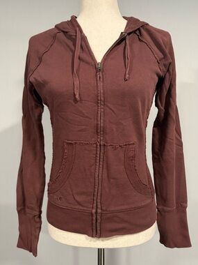 Aaron Chang Distressed Brown Hoodie